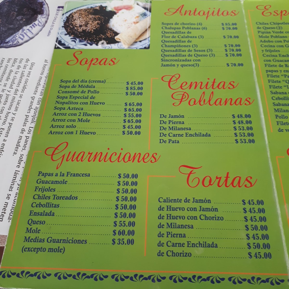Restaurante Que Chula Es Puebla Menu - Image 4